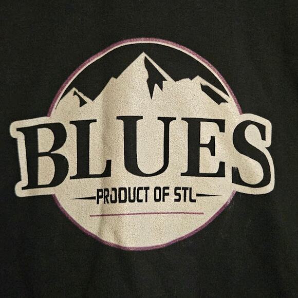 Medium Blues product of STL black long sleeve hoodie - Picture 2 of 5